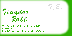 tivadar roll business card